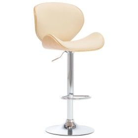Cremefarbener Küchenhocker aus Kunstleder von vidaXL, Küchenhocker - Ref: Foro24-287411, Preis: 154,65 €, Rabatt: %