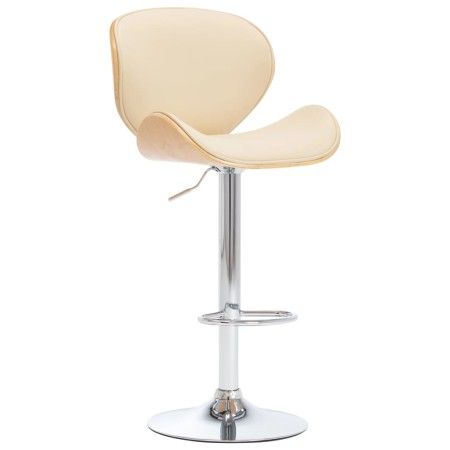 Cremefarbener Küchenhocker aus Kunstleder von vidaXL, Küchenhocker - Ref: Foro24-287411, Preis: 154,65 €, Rabatt: %