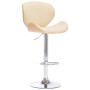 Cremefarbener Küchenhocker aus Kunstleder von vidaXL, Küchenhocker - Ref: Foro24-287411, Preis: 154,65 €, Rabatt: %