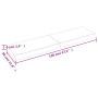 Wandregal aus hellbraun behandeltem Eichenholz, 120 x 30 x (2–6) cm von vidaXL, Regale und Regale - Ref: Foro24-363693, Preis...