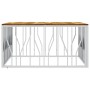 Couchtisch aus Edelstahl und massivem Akazienholz silber von vidaXL, Couchtisch - Ref: Foro24-350071, Preis: 155,93 €, Rabatt: %