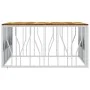 Stainless steel and solid acacia wood silver coffee table by vidaXL, Coffee table - Ref: Foro24-350071, Price: 154,48 €, Disc...