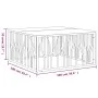 Stainless steel and solid acacia wood silver coffee table by vidaXL, Coffee table - Ref: Foro24-350071, Price: 154,48 €, Disc...