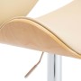Cremefarbener Küchenhocker aus Kunstleder von vidaXL, Küchenhocker - Ref: Foro24-287411, Preis: 154,65 €, Rabatt: %