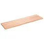 Estante pared madera roble tratada marrón claro 180x50x(2-4) cm de vidaXL, Estantes y estanterías - Ref: Foro24-363720, Preci...