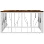 Mesa de centro acero inoxidable y madera reciclada plateada de vidaXL, Mesas de centro - Ref: Foro24-350061, Precio: 117,68 €...