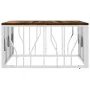 Stainless steel and silver recycled wood coffee table by vidaXL, Coffee table - Ref: Foro24-350061, Price: 116,63 €, Discount: %