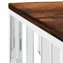 Stainless steel and silver recycled wood coffee table by vidaXL, Coffee table - Ref: Foro24-350061, Price: 116,63 €, Discount: %