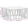 Mesa de centro acero inoxidable y madera reciclada plateada de vidaXL, Mesas de centro - Ref: Foro24-350061, Precio: 117,68 €...