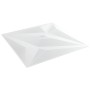 Paneles de pared 48 uds XPS estrella blanco 50x50 cm 12 m²