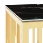 Stainless steel and gold glass coffee table 110x45x45 cm by vidaXL, Coffee table - Ref: Foro24-350052, Price: 204,32 €, Disco...