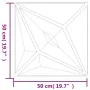Paneles de pared 12 uds XPS estrella blanco 50x50 cm 3 m² by vidaXL, Wall covering - Ref: Foro24-356931, Price: 38,88 €, Disc...