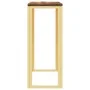Konsolentisch aus Edelstahl und massives Recyclingholz gold von vidaXL, Seitentische - Ref: Foro24-350038, Preis: 121,40 €, R...