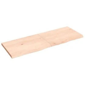 Untreated solid oak wood wall shelf 140x50x(2-4) cm by vidaXL, Shelves and shelves - Ref: Foro24-363584, Price: 58,78 €, Disc...