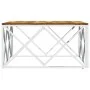 Couchtisch aus Edelstahl und massivem Akazienholz silber von vidaXL, Couchtisch - Ref: Foro24-349975, Preis: 103,06 €, Rabatt: %