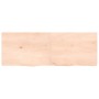 Estante de pared madera maciza roble sin tratar 140x50x(2-4) cm de vidaXL, Estantes y estanterías - Ref: Foro24-363584, Preci...