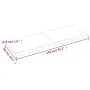 Untreated solid oak wood wall shelf 140x50x(2-4) cm by vidaXL, Shelves and shelves - Ref: Foro24-363584, Price: 58,78 €, Disc...