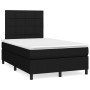 Cama box spring con colchón tela negro 120x190 cm en Camas y somieres | Comprar online en Foro24