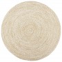 Handgefertigter Teppich aus brauner und weißer Jute 240 cm von vidaXL, Teppiche - Ref: Foro24-343619, Preis: 162,39 €, Rabatt: %
