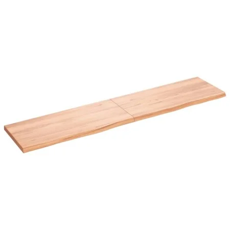 Light brown treated oak wood wall shelf 180x40x(2-4) cm by vidaXL, Shelves and shelves - Ref: Foro24-363718, Price: 74,67 €, ...