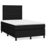 Cama box spring con colchón tela negro 120x190 cm en Camas y somieres | Comprar online en Foro24