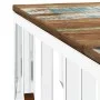 Couchtisch aus Edelstahl und silbernem Recyclingholz von vidaXL, Couchtisch - Ref: Foro24-350064, Preis: 103,36 €, Rabatt: %