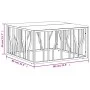 Couchtisch aus Edelstahl und silbernem Recyclingholz von vidaXL, Couchtisch - Ref: Foro24-350064, Preis: 103,36 €, Rabatt: %