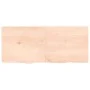 Untreated solid oak wood wall shelf 140x60x(2-4) cm by vidaXL, Shelves and shelves - Ref: Foro24-363586, Price: 69,72 €, Disc...