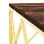 Golden stainless steel coffee table solid recycled wood by vidaXL, Coffee table - Ref: Foro24-349974, Price: 166,80 €, Discou...