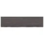 Wall shelf made of dark brown treated oak wood, measuring 120x30x(2-6)cm. by vidaXL, Shelves and shelves - Ref: Foro24-363813...