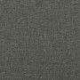 Cama box spring con colchón tela gris oscuro 120x190 cm