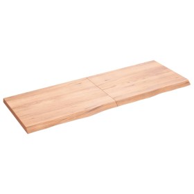 Light brown treated oak wood wall shelf 140x50x(2-4) cm by vidaXL, Shelves and shelves - Ref: Foro24-363704, Price: 54,68 €, ...
