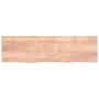 Light brown treated oak wood wall shelf 220x60x(2-6) cm by vidaXL, Shelves and shelves - Ref: Foro24-363739, Price: 109,37 €,...