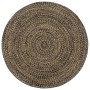 Alfombra hecha a mano de yute marrón y negro 210 cm de vidaXL, Alfombras - Ref: Foro24-343621, Precio: 128,55 €, Descuento: %