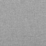 Cama box spring con colchón tela gris claro 120x190 cm