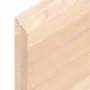 Untreated solid oak wood wall shelf 120x50x(2-4) cm by vidaXL, Shelves and shelves - Ref: Foro24-363576, Price: 41,01 €, Disc...