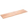 Light brown treated oak wood wall shelf 220x60x(2-4) cm by vidaXL, Shelves and shelves - Ref: Foro24-363738, Price: 117,58 €,...
