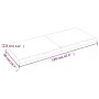 Untreated solid oak wood wall shelf 120x50x(2-4) cm by vidaXL, Shelves and shelves - Ref: Foro24-363576, Price: 41,01 €, Disc...