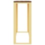 Console table stainless steel and solid gold recycled wood by vidaXL, Side tables - Ref: Foro24-350030, Price: 198,75 €, Disc...