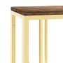 Console table stainless steel and solid gold recycled wood by vidaXL, Side tables - Ref: Foro24-350030, Price: 183,71 €, Disc...