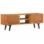 Mueble de TV con puertas metal madera maciza acacia 112x30x40cm de vidaXL, Muebles TV - Ref: Foro24-354985, Precio: 184,42 €,...