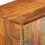 Mueble de TV con puertas metal madera maciza acacia 112x30x40cm de vidaXL, Muebles TV - Ref: Foro24-354985, Precio: 182,00 €,...