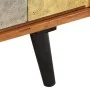 Mueble de TV con puertas metal madera maciza acacia 112x30x40cm de vidaXL, Muebles TV - Ref: Foro24-354985, Precio: 182,00 €,...
