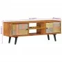 Mueble de TV con puertas metal madera maciza acacia 112x30x40cm de vidaXL, Muebles TV - Ref: Foro24-354985, Precio: 182,00 €,...