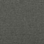 Cama box spring con colchón tela gris oscuro 120x190 cm