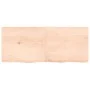 Solid untreated oak wood wall shelf 120x50x(2-6) cm by vidaXL, Shelves and shelves - Ref: Foro24-363577, Price: 49,21 €, Disc...