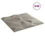 Wall panels 48 pcs XPS diamond gray concrete 50x50cm 12 m² by vidaXL, Wall covering - Ref: Foro24-356928, Price: 113,81 €, Di...