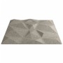 Paneles pared 48 uds XPS diamante gris hormigón 50x50cm 12 m²