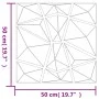 Wall panels 48 pcs XPS diamond gray concrete 50x50cm 12 m² by vidaXL, Wall covering - Ref: Foro24-356928, Price: 113,81 €, Di...