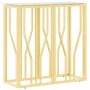 Golden stainless steel and glass console table 70x30x70 cm by vidaXL, Side tables - Ref: Foro24-350034, Price: 197,82 €, Disc...
